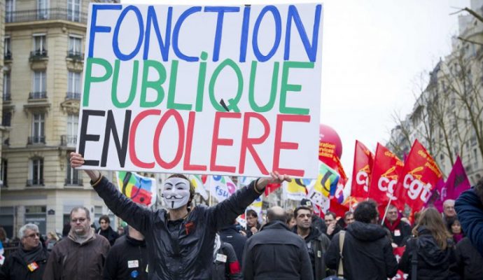 Plus de 3000 fonctionnaires ont manifesté dans les rues d’Angers