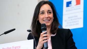 Brune Poirson, secrétaire d’Etat à la transition écologique dans le Maine-et-Loire le 4 juillet
