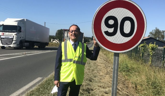 400 km de routes repassent à 90 km/h dans le Maine-et-Loire