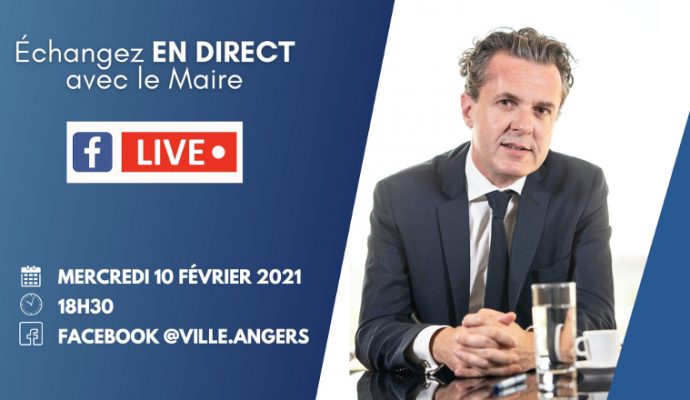 Le maire d’Angers répondra aux angevins à l’occasion d’un nouveau Facebook live
