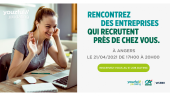 Un e-job dating pour l’emploi des jeunes à Angers organisé le 21 avril